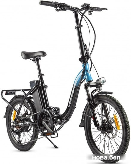 Электровелосипед Volteco Flex Up 2020 (черный/желтый) - фото 2 - id-p147553912