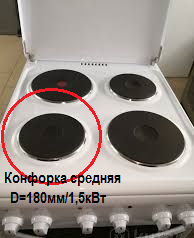 Конфорка для электроплит ЭКЧ 180