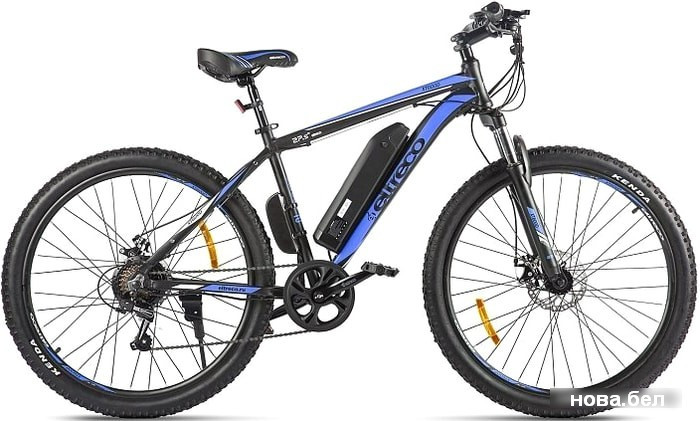 Электровелосипед Eltreco XT 600 D 2021 (черный/синий), фото 1
