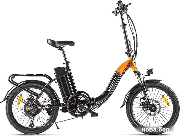 Электровелосипед Volteco Flex 2020 (черный/оранжевый) - фото 1 - id-p147553964