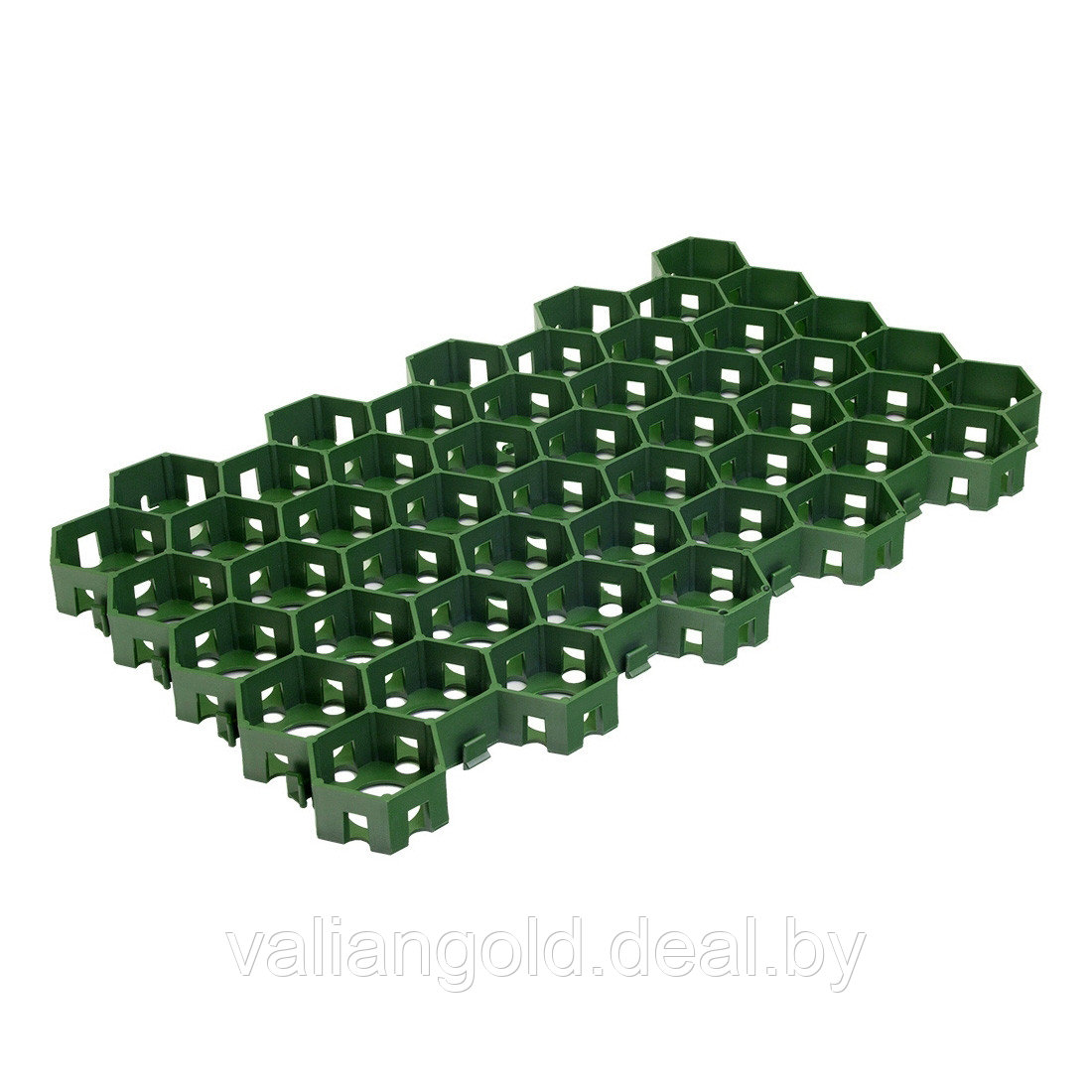 Газонная решетка зеленая 680x410x33 мм - фото 1 - id-p147564112