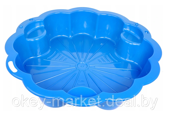 Детская песочница - бассейн с крышкой XXL 3Toysm , цвет синий, фото 2