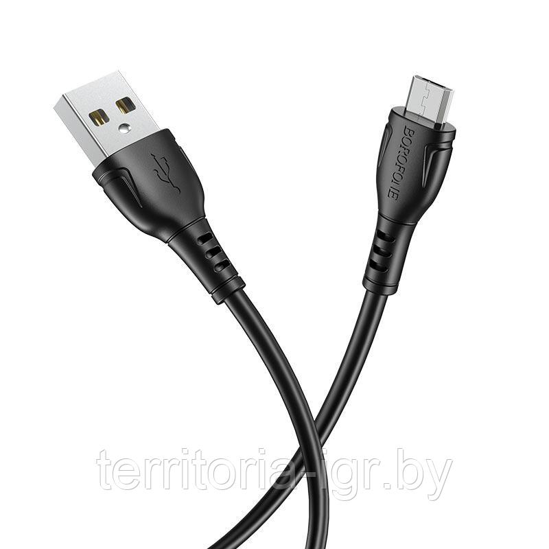 Дата-кабель BX51 Micro USB 1м. 2.4A. черный Borofone - фото 2 - id-p147570547