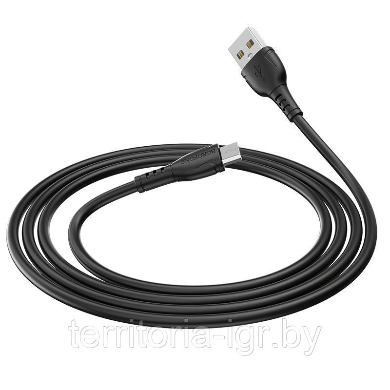 Дата-кабель BX51 Micro USB 1м. 2.4A. черный Borofone - фото 5 - id-p147570547