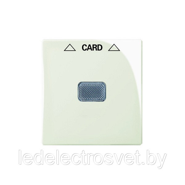Basic 55 - Лицевая панель для выключателя с ключом-карточкой механизм 2025U (шале-белый)
