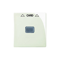 Basic 55 - Лицевая панель для выключателя с ключом-карточкой механизм 2025U (шале-белый)