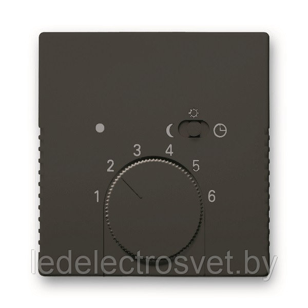 Basic 55 - Лицевая панель для термостата 1095U,1096U (шато-черный) - фото 1 - id-p147172312