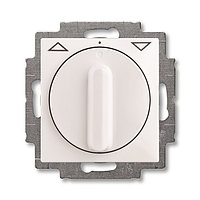 Basic 55 - Выключатель поворотный для управления рольставнями с фиксацией (белый)