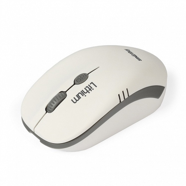 Мышь беспроводная с зарядкой от USB Smartbuy ONE 344CAG бело-серая (SBM-344CAG-WG) /40