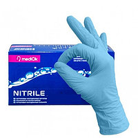 Перчатки нитриловые Mediok Nitrile одноразовые текстурированные размер M (100 штук) РАБОТАЕМ БЕЗ НДС