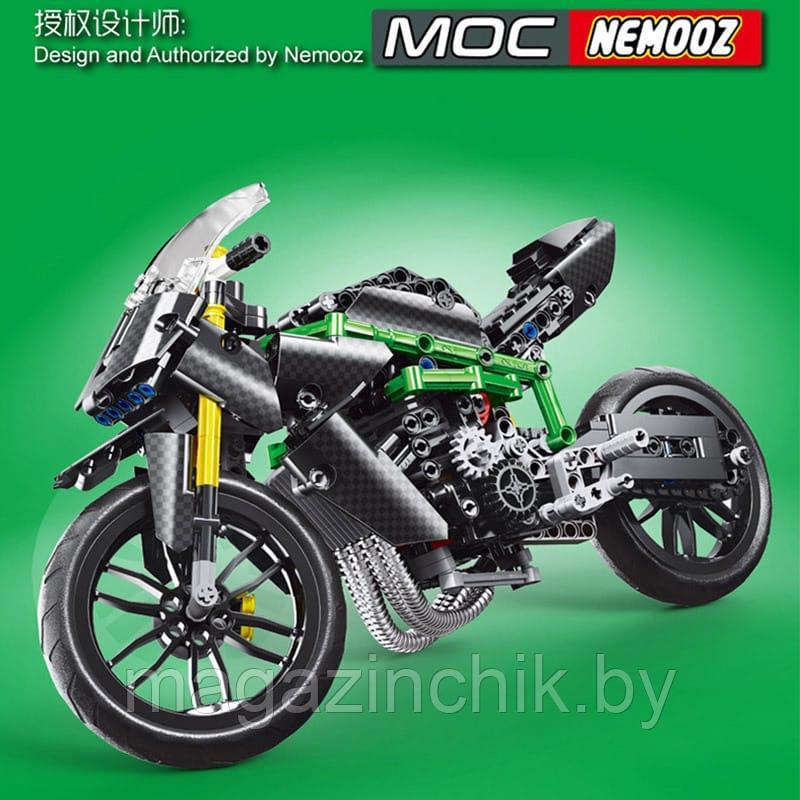 Конструктор Гоночный мотоцикл Кавасаки H2R Ninja MOULD KING 23002 аналог Лего Техник - фото 3 - id-p147586925
