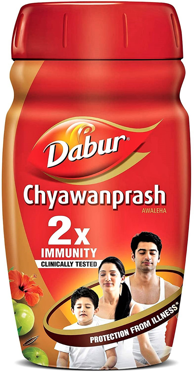 Джем Чаванпраш Дабур Двойной Иммунитет Chyawanprash Dabur 2x Immunity, 1кг