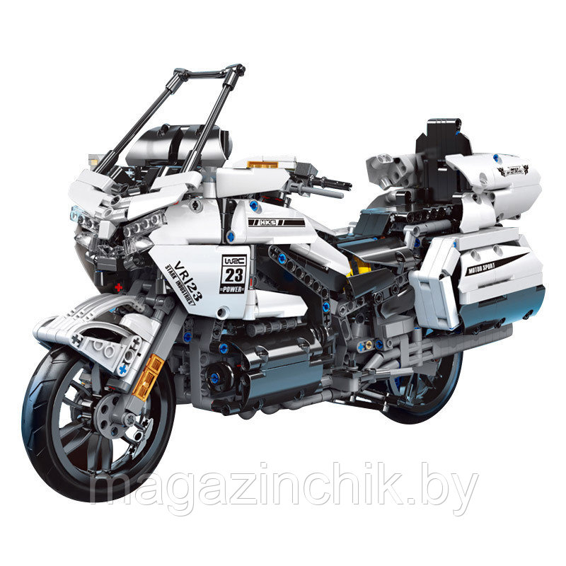 Конструктор Мотоцикл Хонда MOULD KING 23001 аналог Лего Техник - фото 3 - id-p147587832