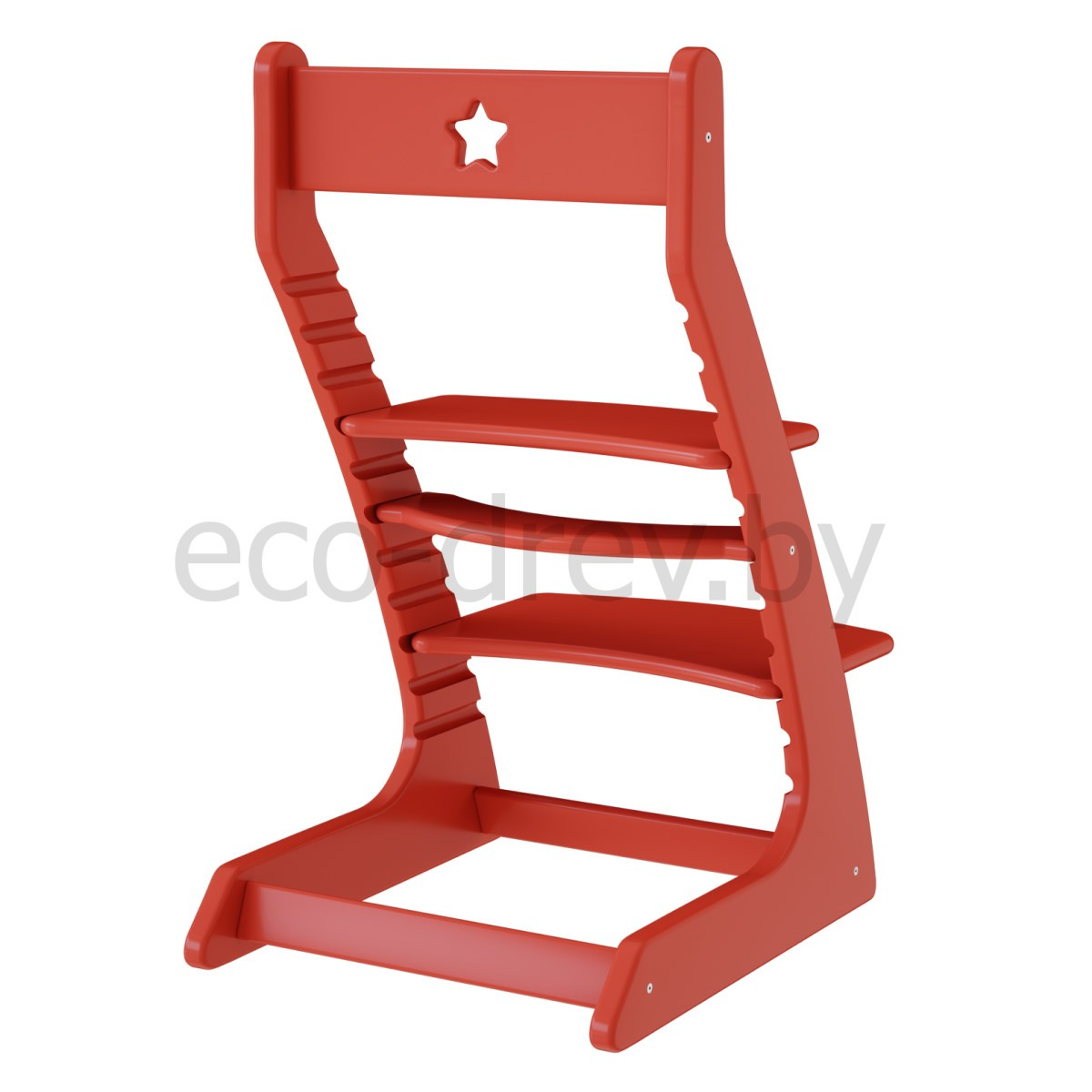 Регулируемый десткий стул "Ростик/Rostik" (Красный) - фото 6 - id-p147597062