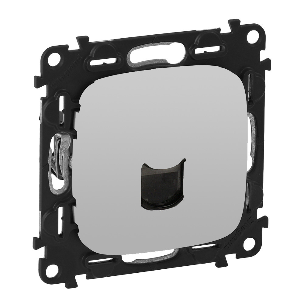 Розетка интернет RJ45, кат. 6 UTP, Legrand Valena Allure (алюминий)