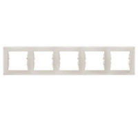 Schneider Senda Рамка пятерная горизонтальная Белый