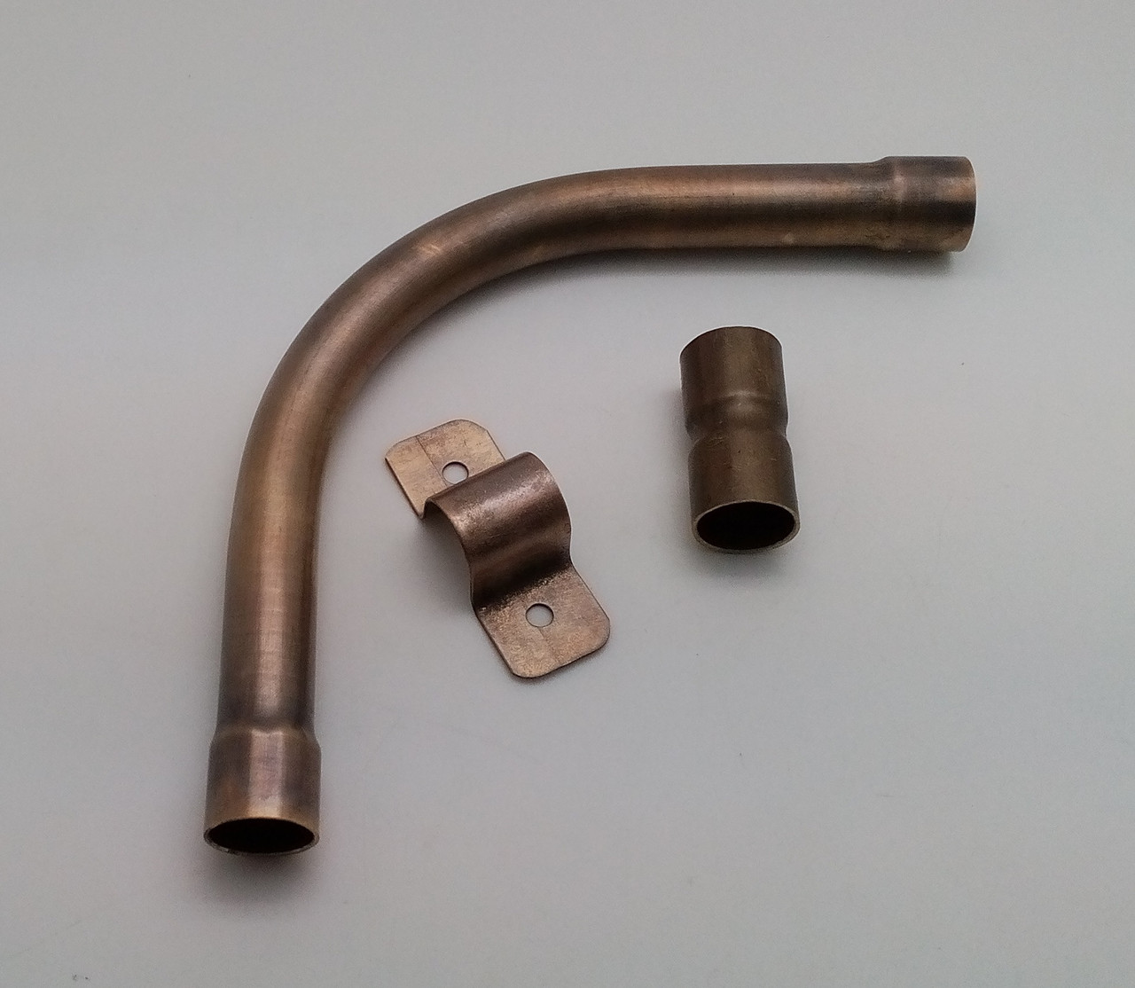 Муфта латунная  соединительная ø 16мм, патина коричневая.