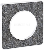 Schneider-Electric Odace Черный фосфор/Белый Рамка 1-я