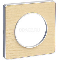 Schneider-Electric Odace Бук/Белый Рамка 1-я, 85 х 85 х 10 мм