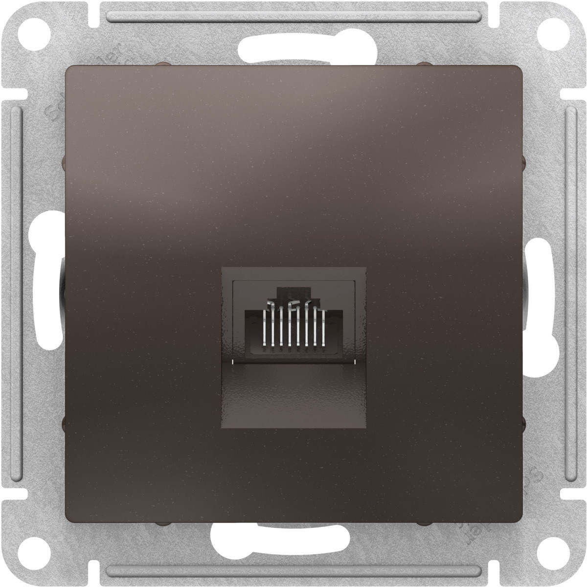 Розетка компьютерная RJ45 кат.5E, цвет Мокко (Schneider Electric ATLAS DESIGN)