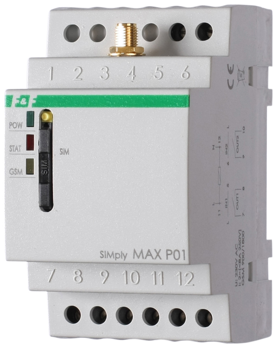 Реле дистанционного управления SIMply MAX P01 12V - фото 1 - id-p147596550