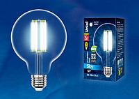 Ретро лампа Эдисона UNIEL LED-G95-15W/4000K/E27/CL PLS02WH ПРОЗРАЧНАЯ КОЛБА