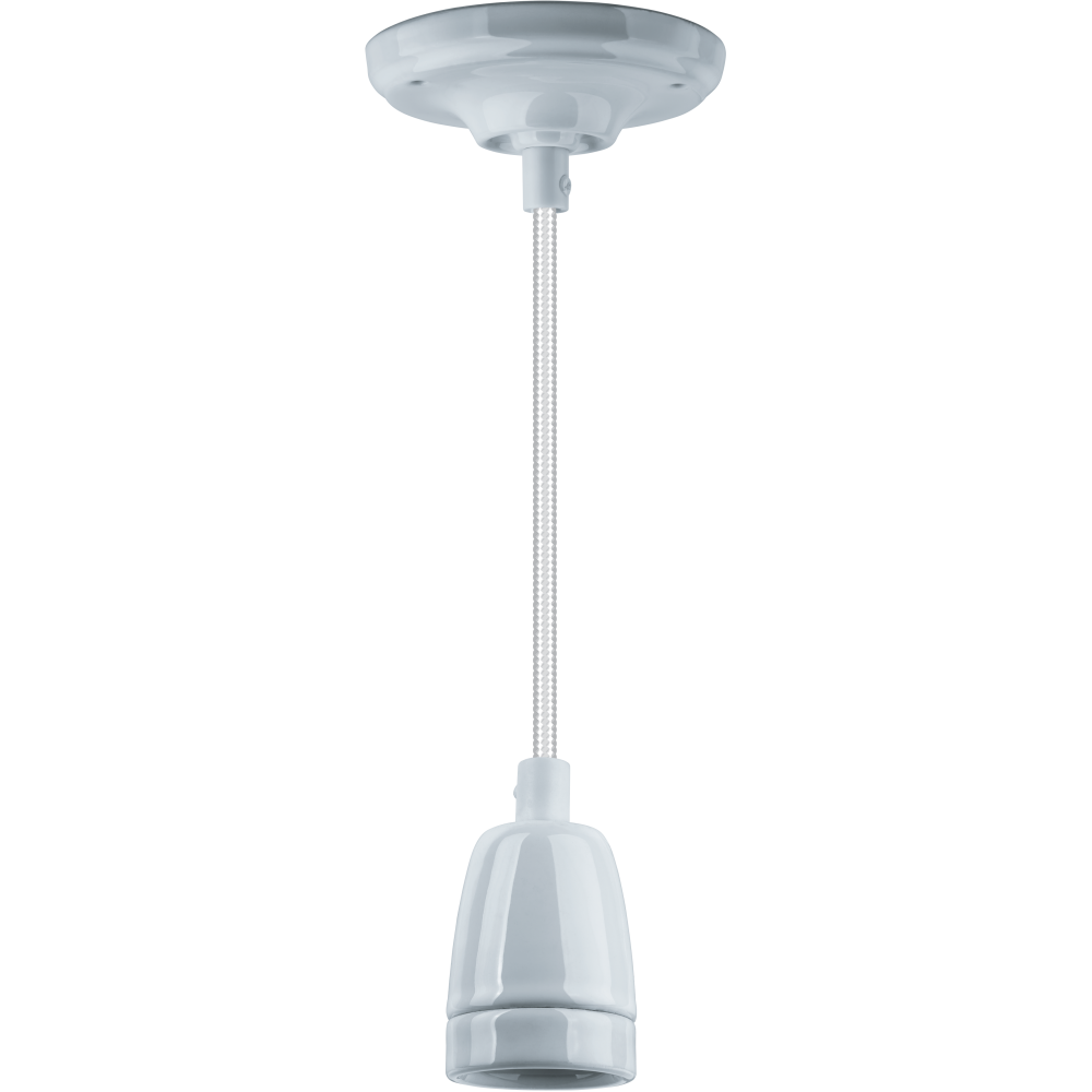 Декоративный подвесной светильник Navigator NIL-SF03-001-E27 60Вт 1м. керамика белый - фото 1 - id-p147592052