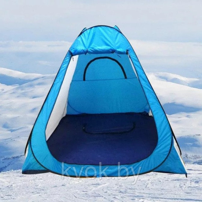 Палатка зимняя автомат 2x2x1,7 м CoolWalk с дном на молнии - фото 5 - id-p145468270