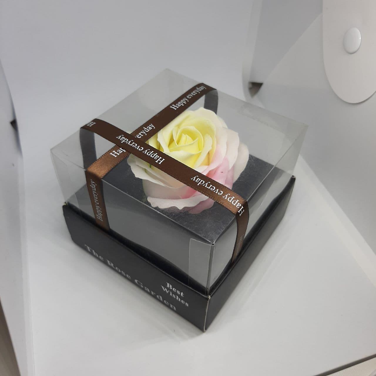 Роза из мыла оригинальная в подарочной коробке - фото 4 - id-p147636791