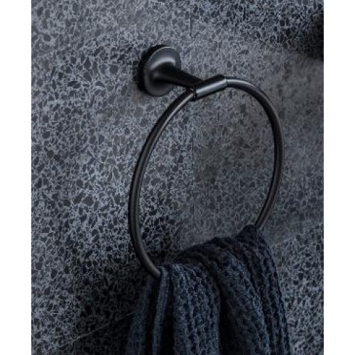Кольцо для полотенца черный матовый Duravit Starck T 0099474600