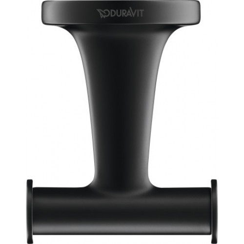 Двойной крючок для полотенца Черный матовый Duravit Starck T 0099304600