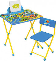 Набор детской мебели Ника Ми-ми-мишки ММ2/1 (3-7 лет) Стол\пенал с подставкой\стул