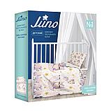 Постельный комплект в детскую кроватку "Juno" рис.16407-1/13164-3 Hedgehogs, фото 3