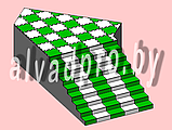 Резиновая плитка-пазл зеленая ALVADPRO 500*500*16 мм, фото 9