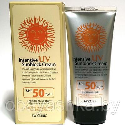 [3W CLINIC] Солнцезащитный крем Intensive UV Sun Block Cream SPF 50+ PA+++, 70 мл - фото 1 - id-p147659604