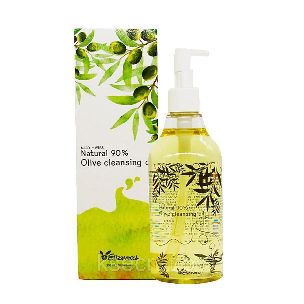 [Elizavecca] Гидрофильное масло ОЛИВА Natural 90% Olive Cleansing Oil, 300 мл - фото 1 - id-p147660399