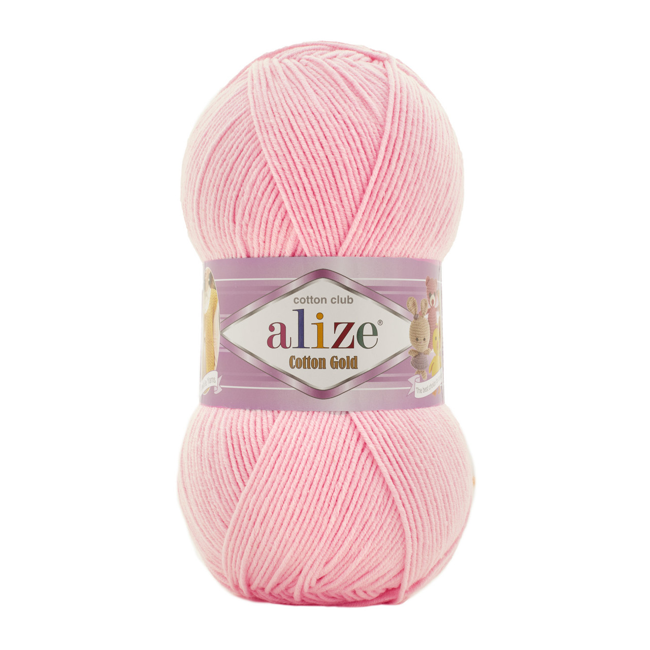 Пряжа Ализе Коттон Голд (Alize Cotton Gold ) цвет 518 розовый: продажа ...