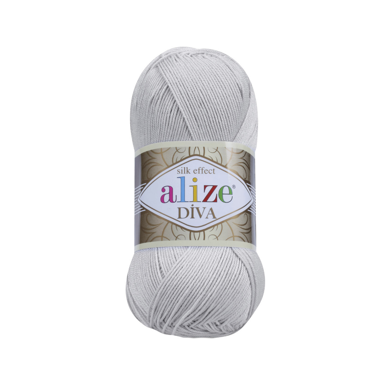 Пряжа Ализе Дива (Alize Diva) цвет 168 светло-серый