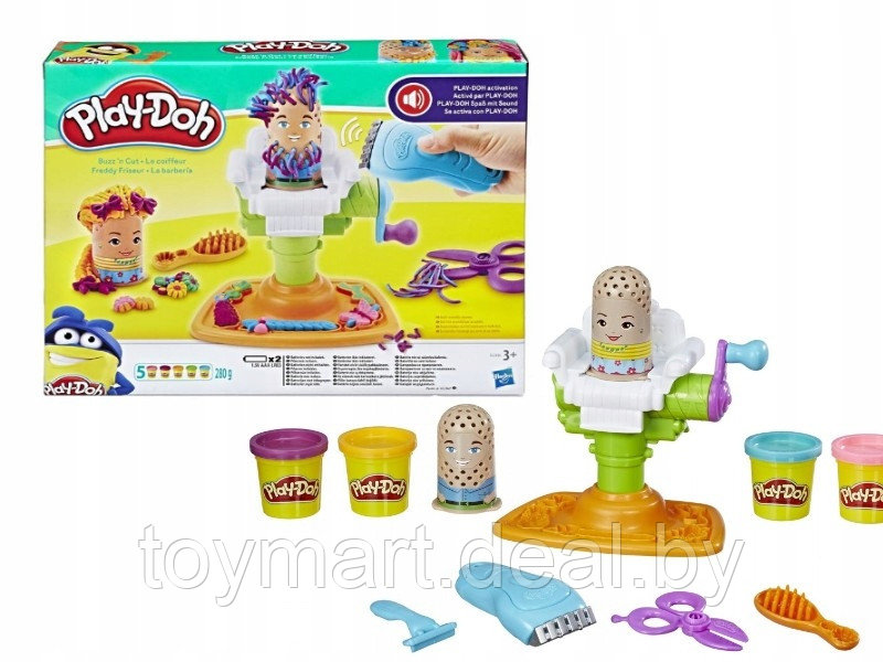 Набор пластилина - Сумасшедший парикмахер, Play-Doh, Hasbro E2930 - фото 8 - id-p51511108