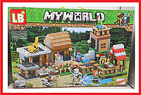 LB600 Конструктор LB My World "Деревня в лесу" (аналог Lego Minecraft), 778 деталей, Майнкрафт