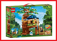 55038 Конструктор QS08 My World "Радужный остров светящийся" (аналог Lego Minecraft), 537 деталей, Майнкрафт