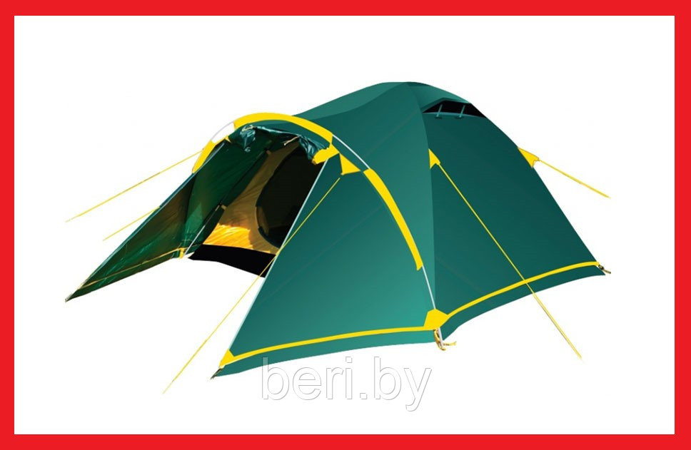 TRT-75 Палатка туристическая двухместная Tramp Stalker 2 (V2), 6000 мм в.ст., 2-х местная - фото 6 - id-p147681417