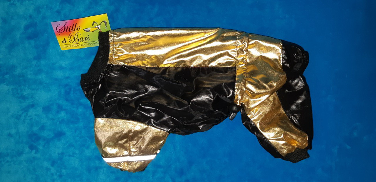Комбинезон для собак на подкладке Флис - Весна/Осень с рисунком "Евро-золото" - фото 1 - id-p147681911