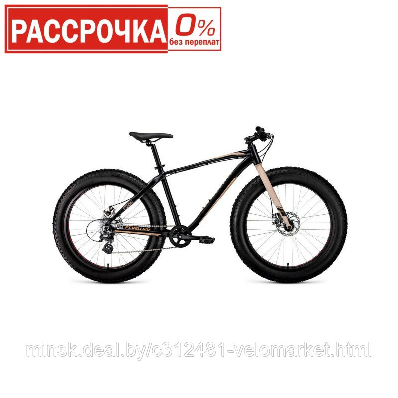 Велосипед Fatbike(Фэтбайк) FORWARD BIZON 26 (2021) - фото 1 - id-p147688231