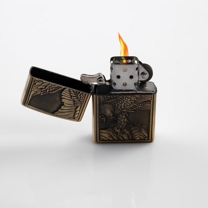 Зажигалка бензиновая «Орел» в металлической коробке микс - фото 3 - id-p147691382