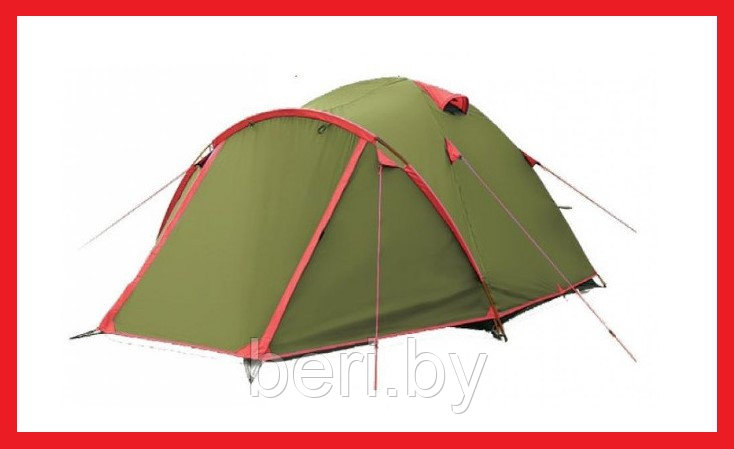 TLT-010 Палатка туристическая двухместная Tramp-Lite Camp 2 (V2), 4000 мм в.ст., 2-х местная - фото 3 - id-p147691377