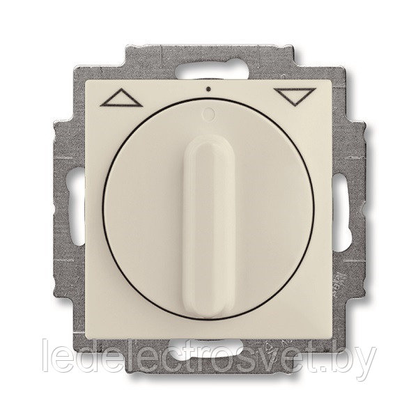 Basic 55 - Выключатель поворотный для управления рольставнями без фиксации (шале-белый)
