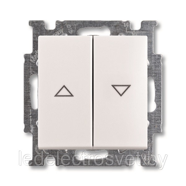 Basic 55 - Кнопка для управления рольставнями двойная (белый) - фото 1 - id-p147172302