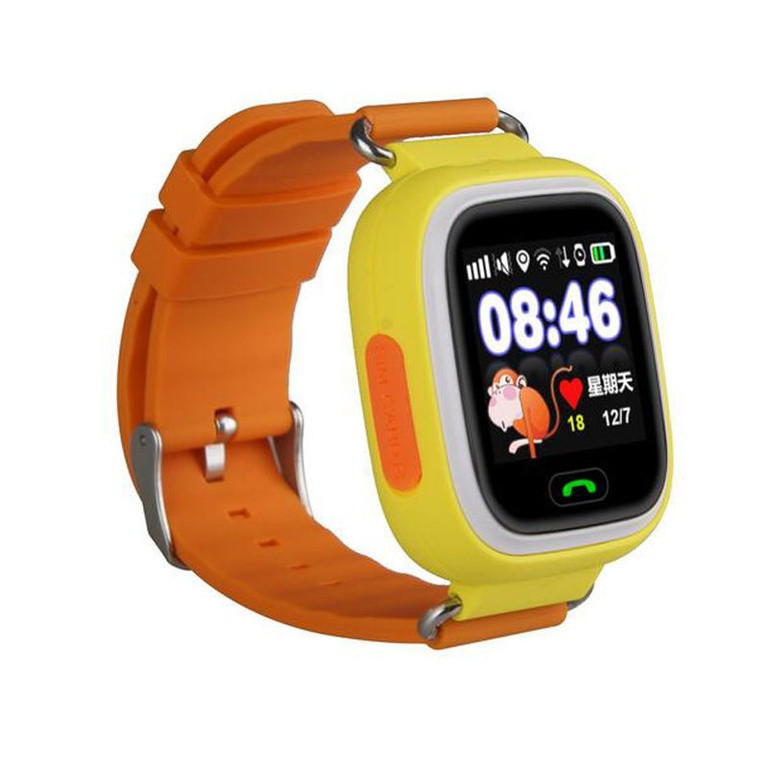 Детские умные часы Smart Baby Watch Q80 (Q90) оранжевые