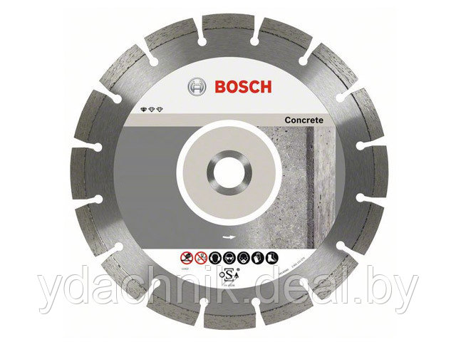 Алмазный круг 180х22,23мм бетон Professional (BOSCH) - фото 1 - id-p147711248